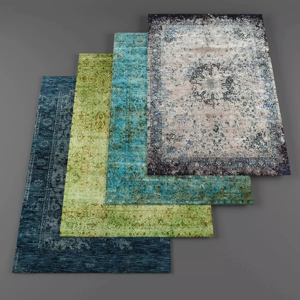Rugs collection 181 Low-poly 3D model_0