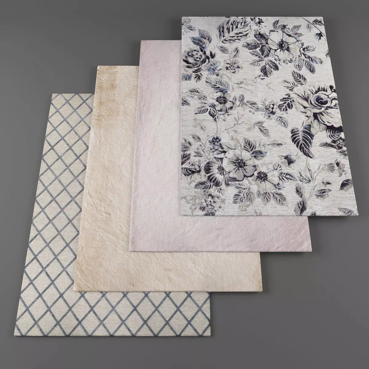 Rugs collection 190 Low-poly 3D model_0