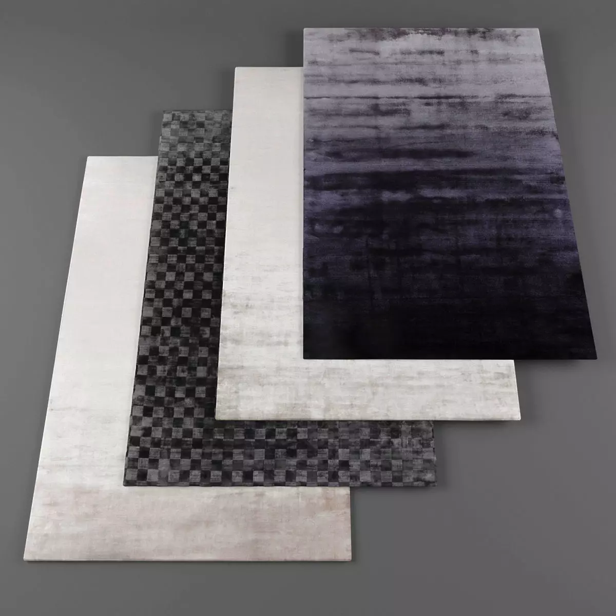 Rugs collection 195 Low-poly 3D model_0