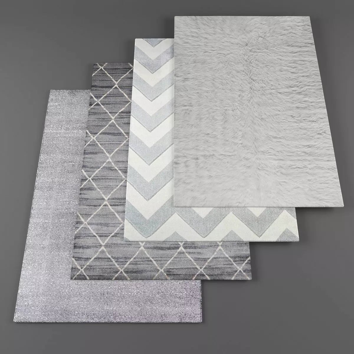 Rugs collection 212 Low-poly 3D model_0