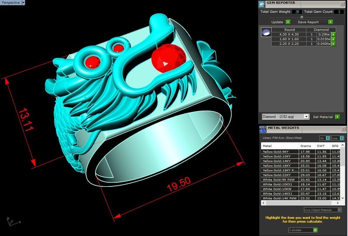 Dragon ring - Dragon roll the ring 3D print model_11