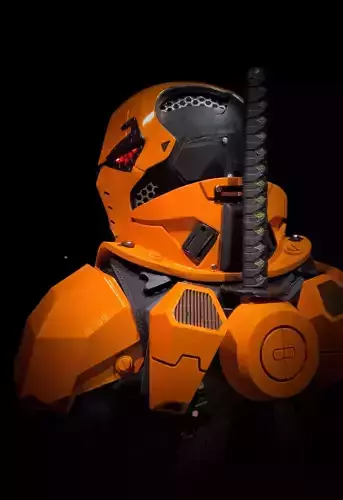 3D File-Deathstroke Black-Ops Armor and Helmet 3D print model
