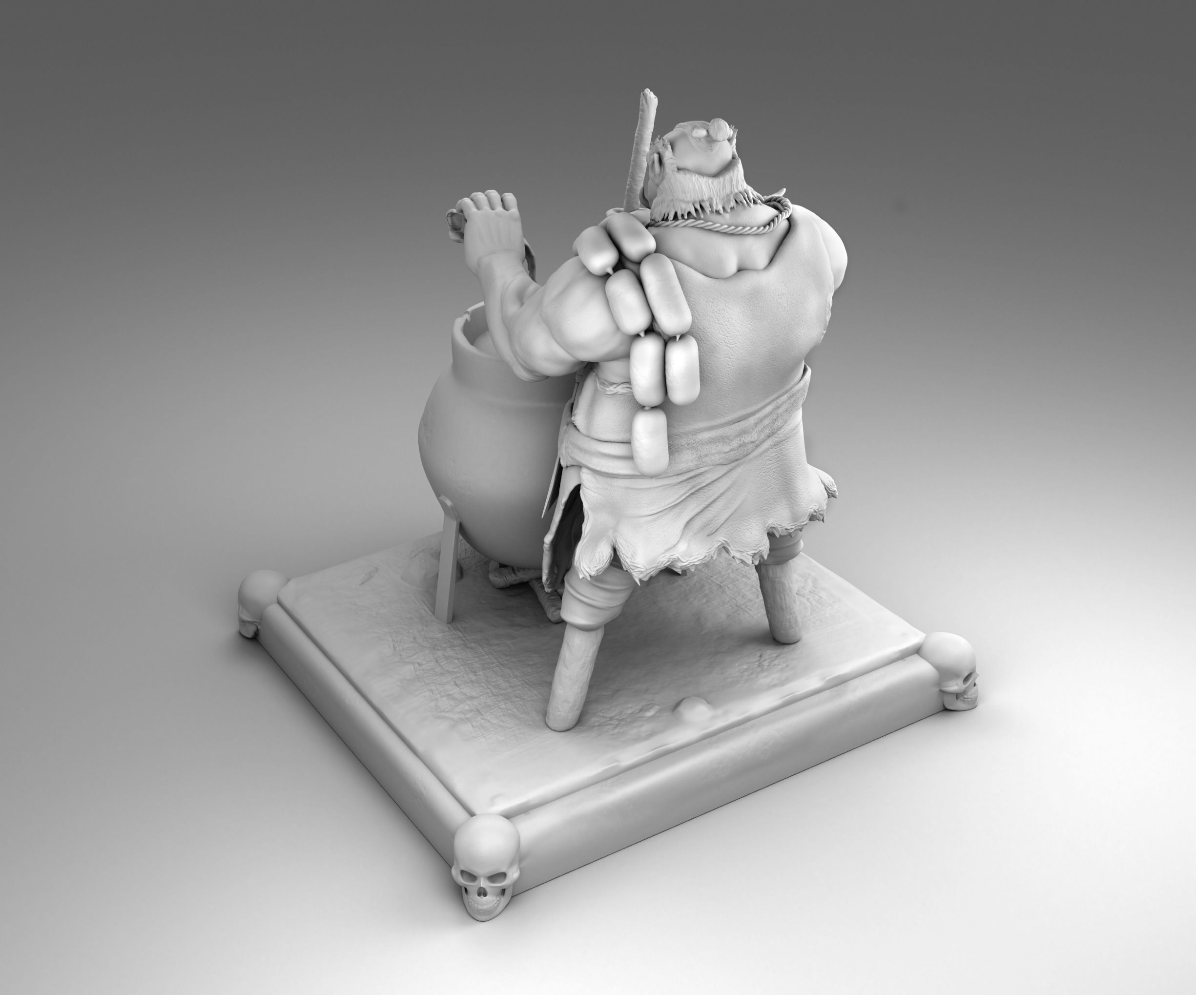 The Orc chef 3D print model_2