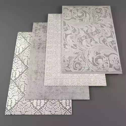 Rugs collection 239 Low-poly 3D model