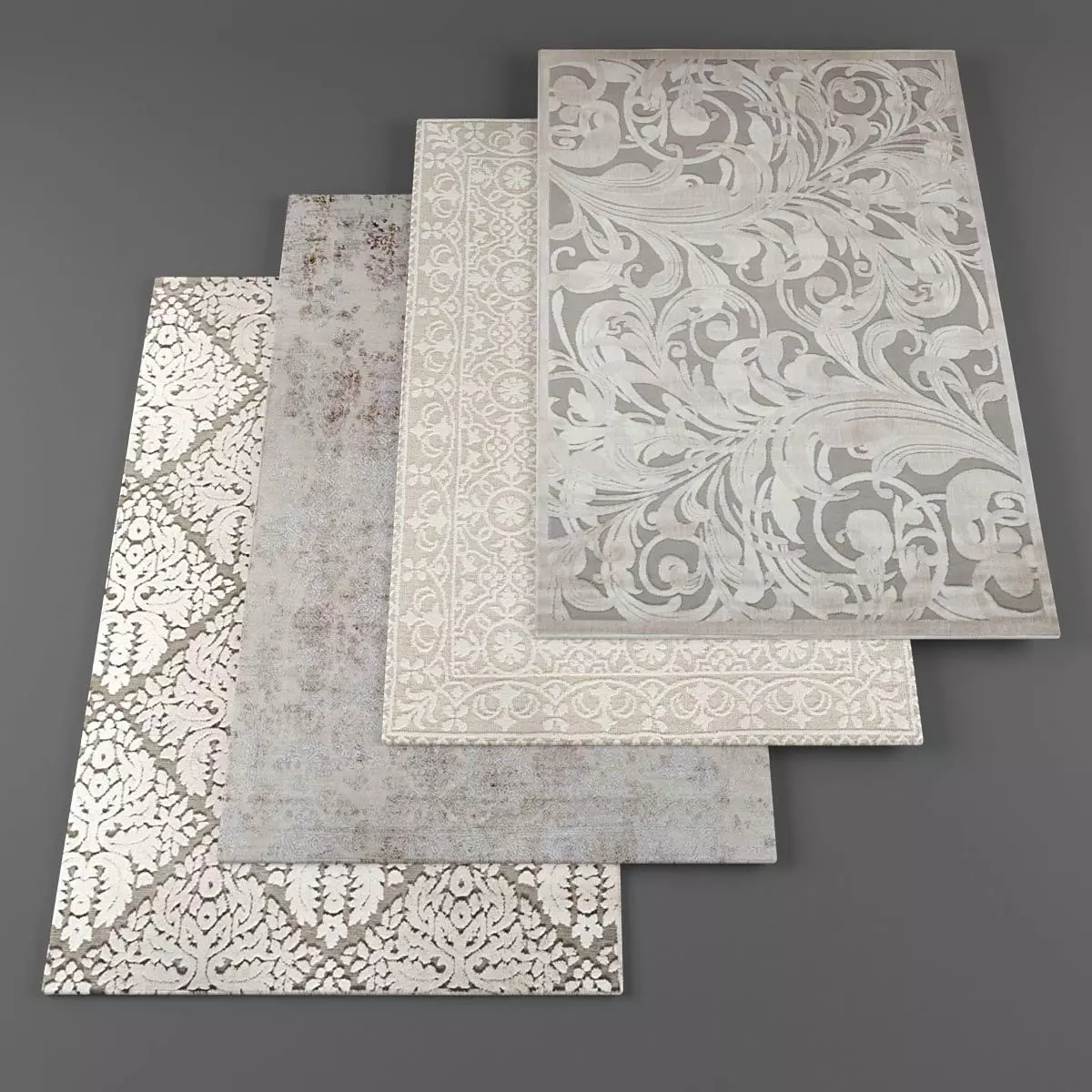 Rugs collection 239 Low-poly 3D model_0