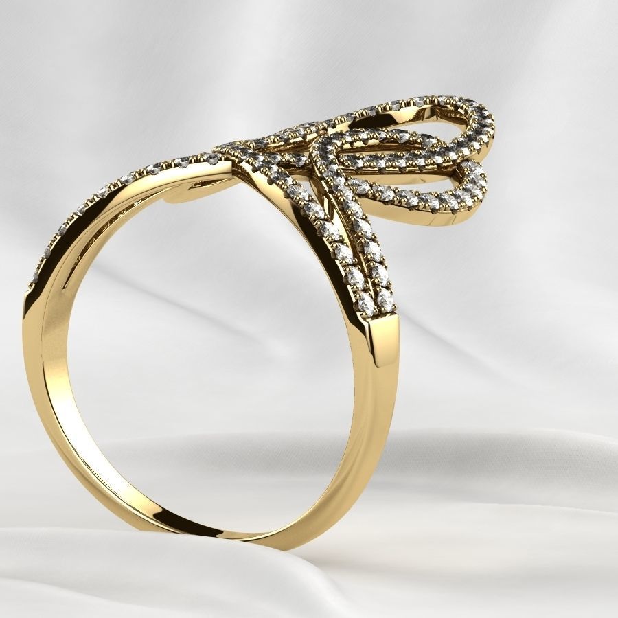 Fashion Gold Ring 3D print model_13