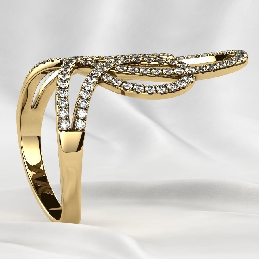 Fashion Gold Ring 3D print model_16