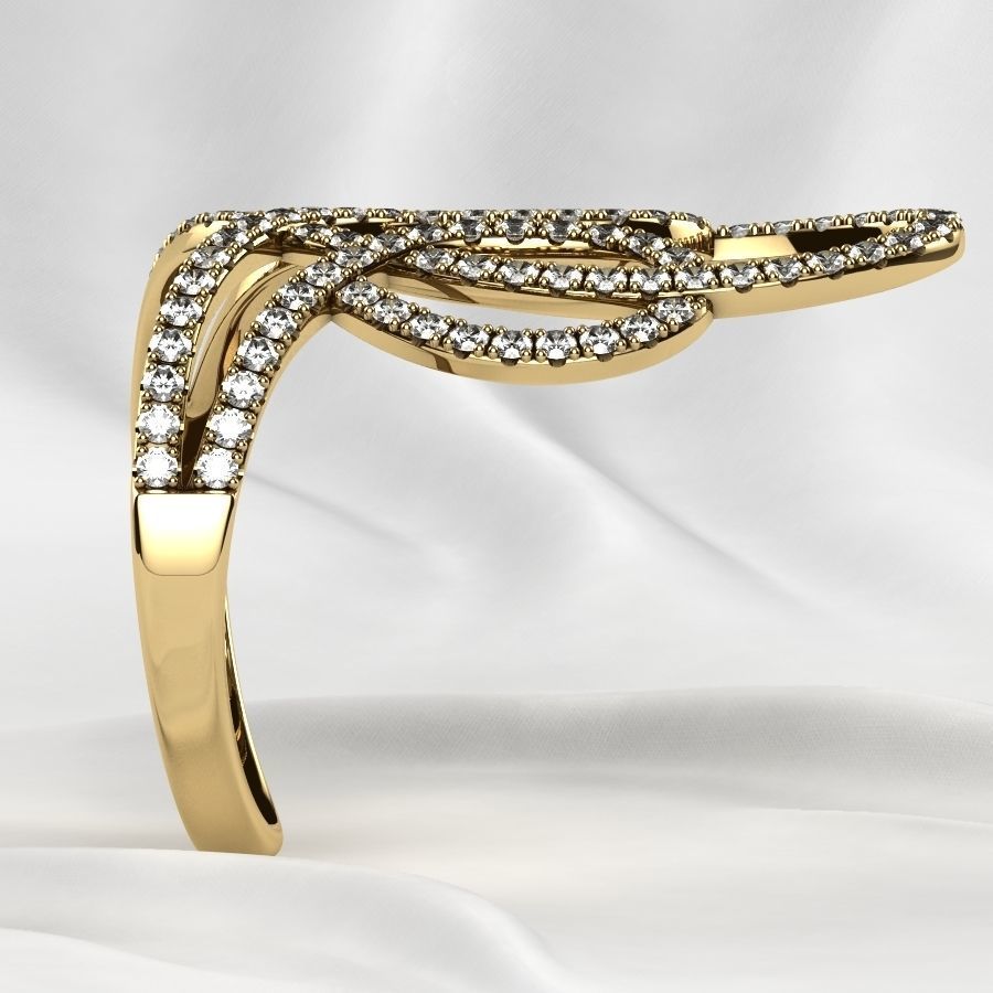Fashion Gold Ring 3D print model_17