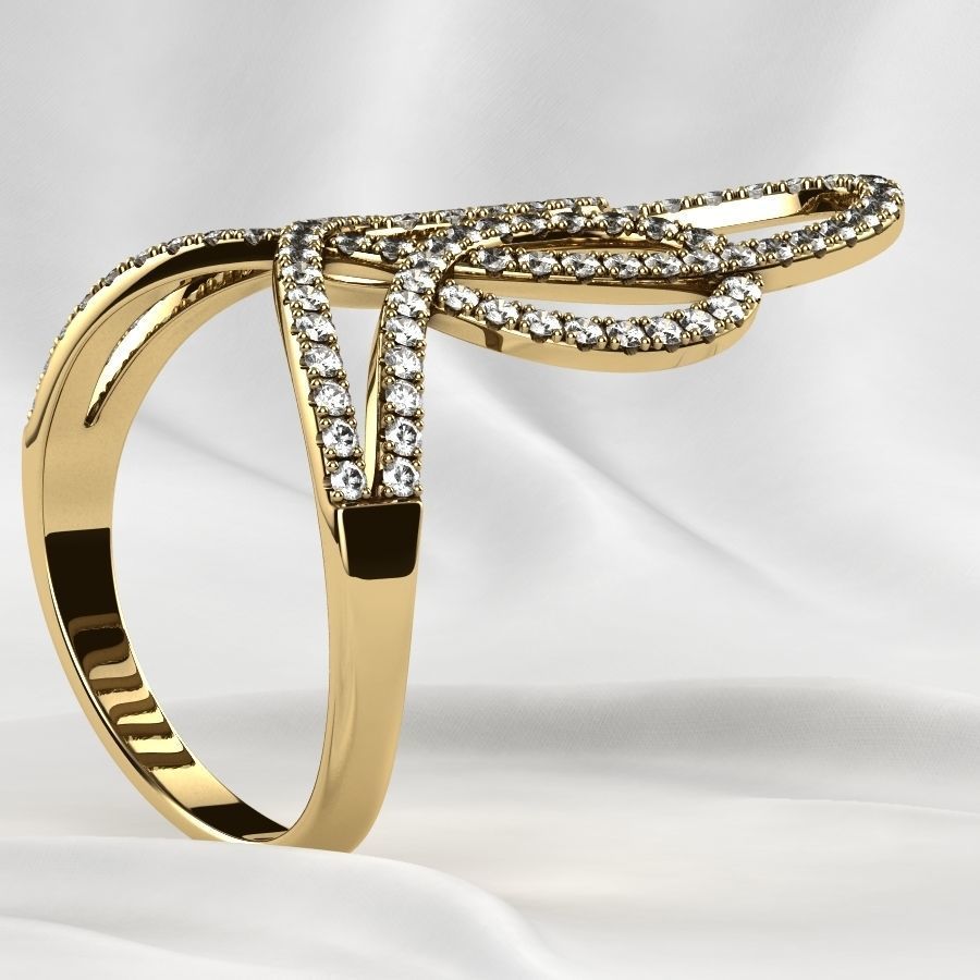 Fashion Gold Ring 3D print model_15