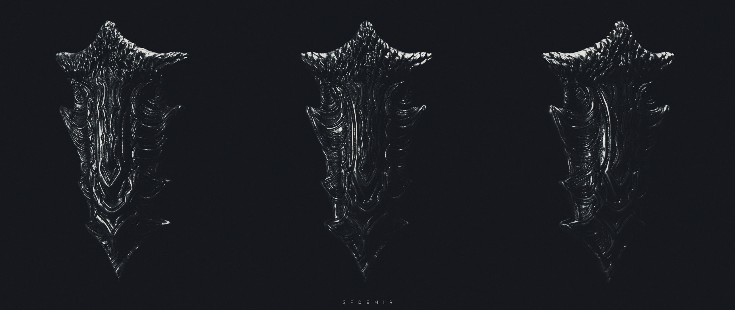 Dragonborn Shield Low-poly 3D model_10