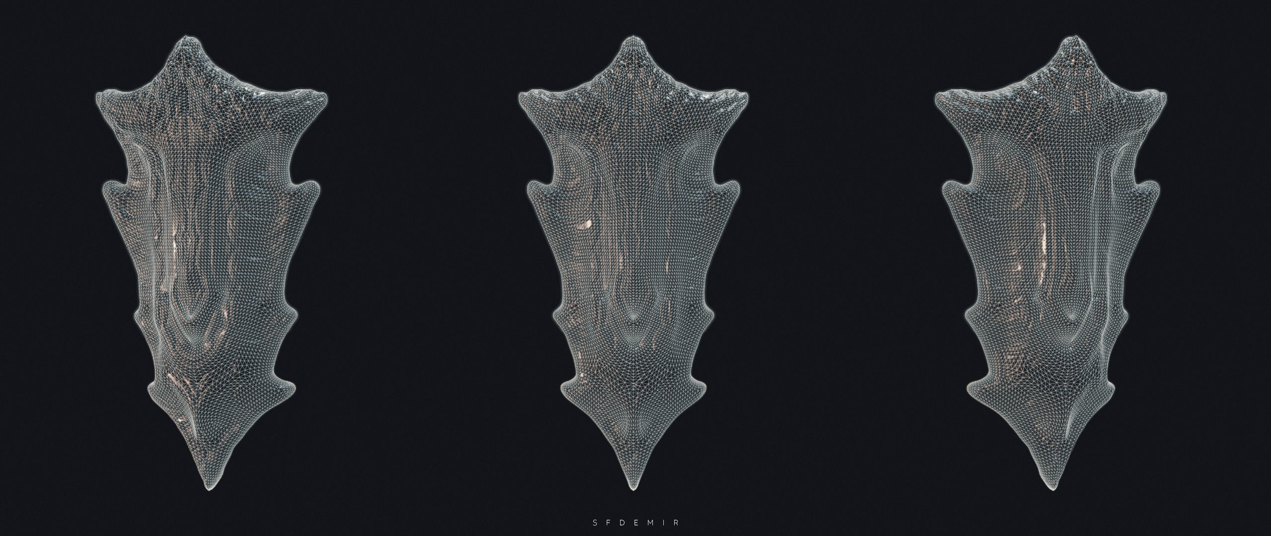 Dragonborn Shield Low-poly 3D model_8