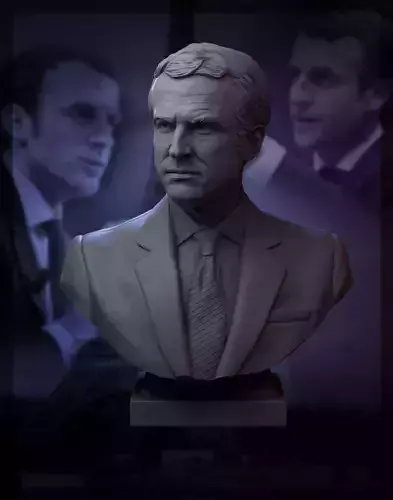 Emmanuel Macron  3D print model