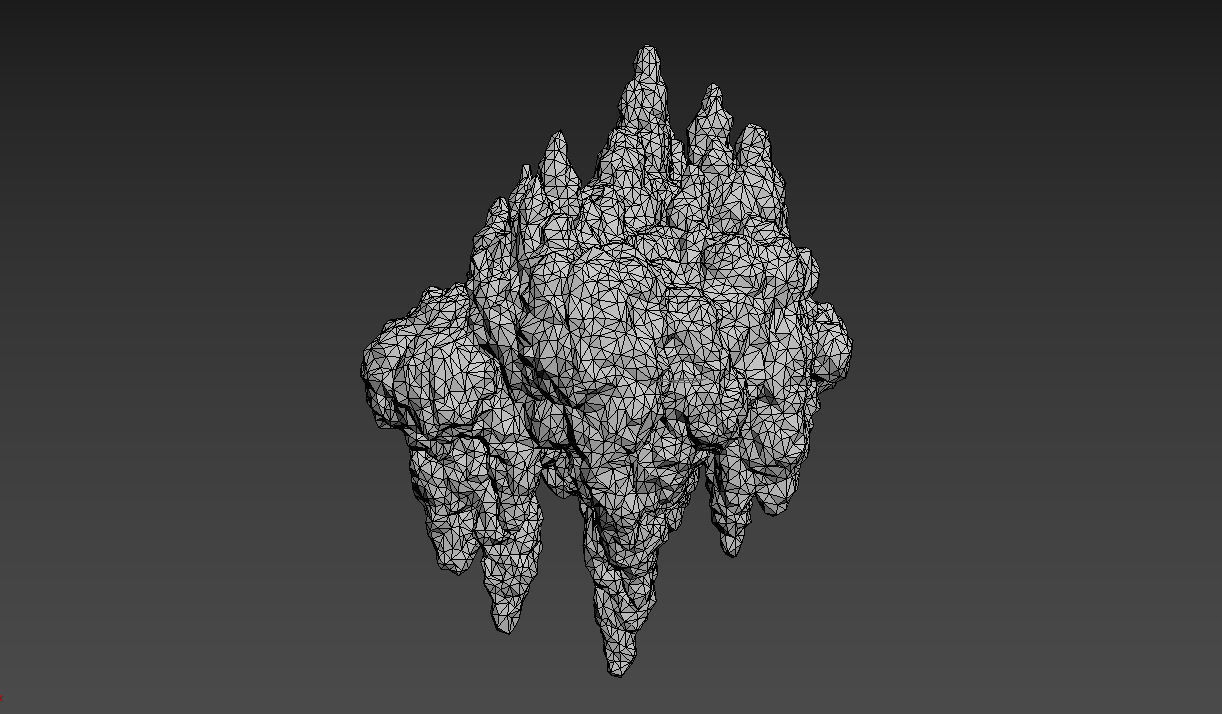 Low poly Stalactite Cave Rock Modular Pack 201216 Low-poly 3D model_4