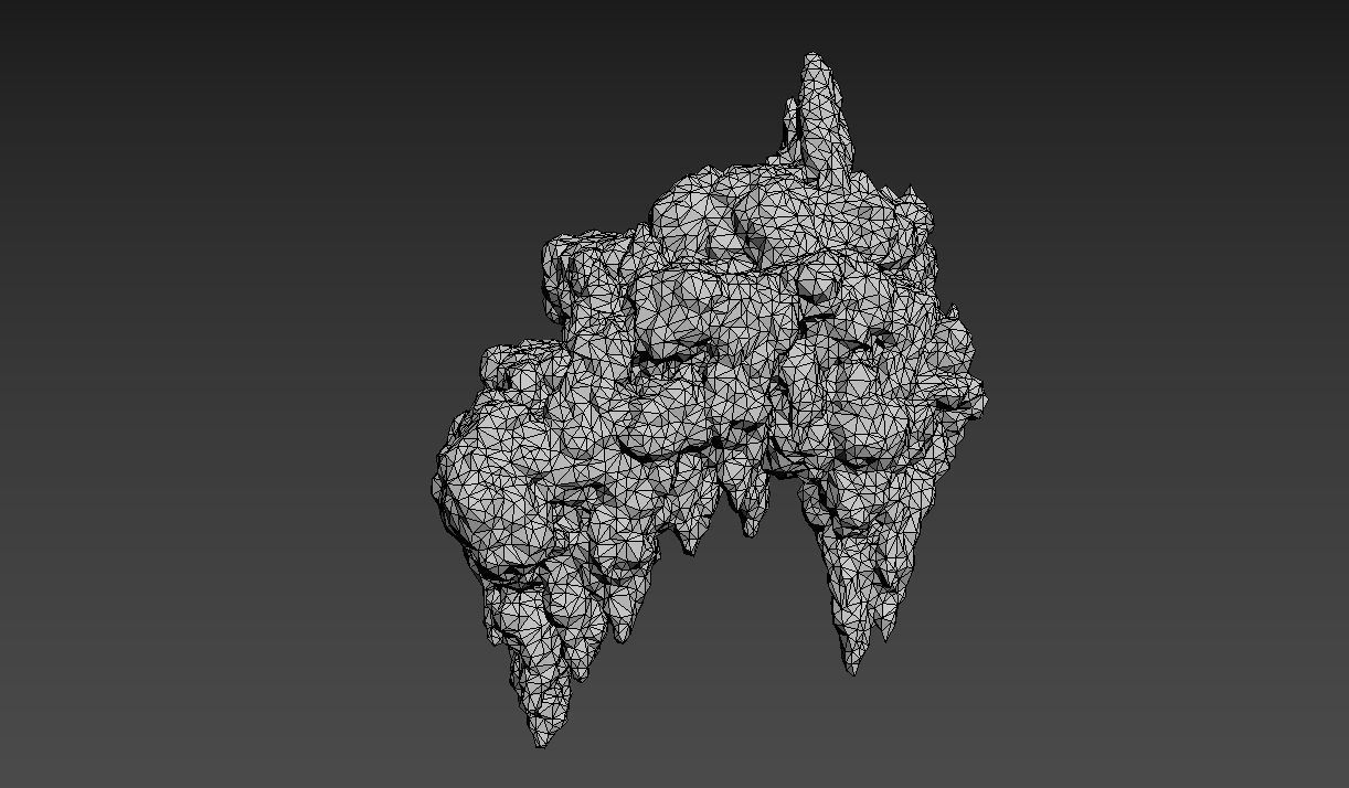Low poly Stalactite Cave Rock Modular Pack 201216 Low-poly 3D model_16