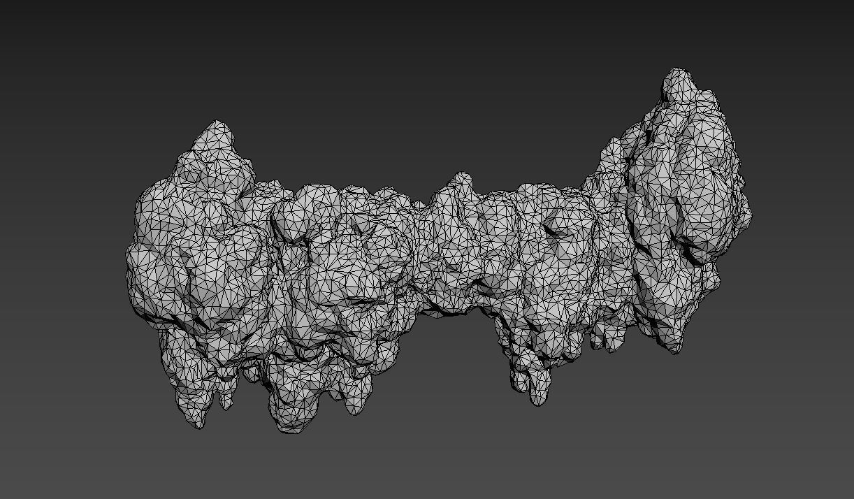 Low poly Stalactite Cave Rock Modular Pack 200215 Low-poly 3D model_28