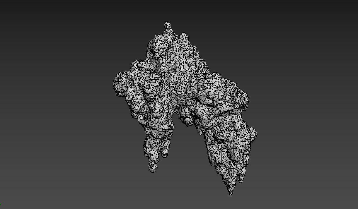 Low poly Stalactite Cave Rock Modular Pack 200215 Low-poly 3D model_19