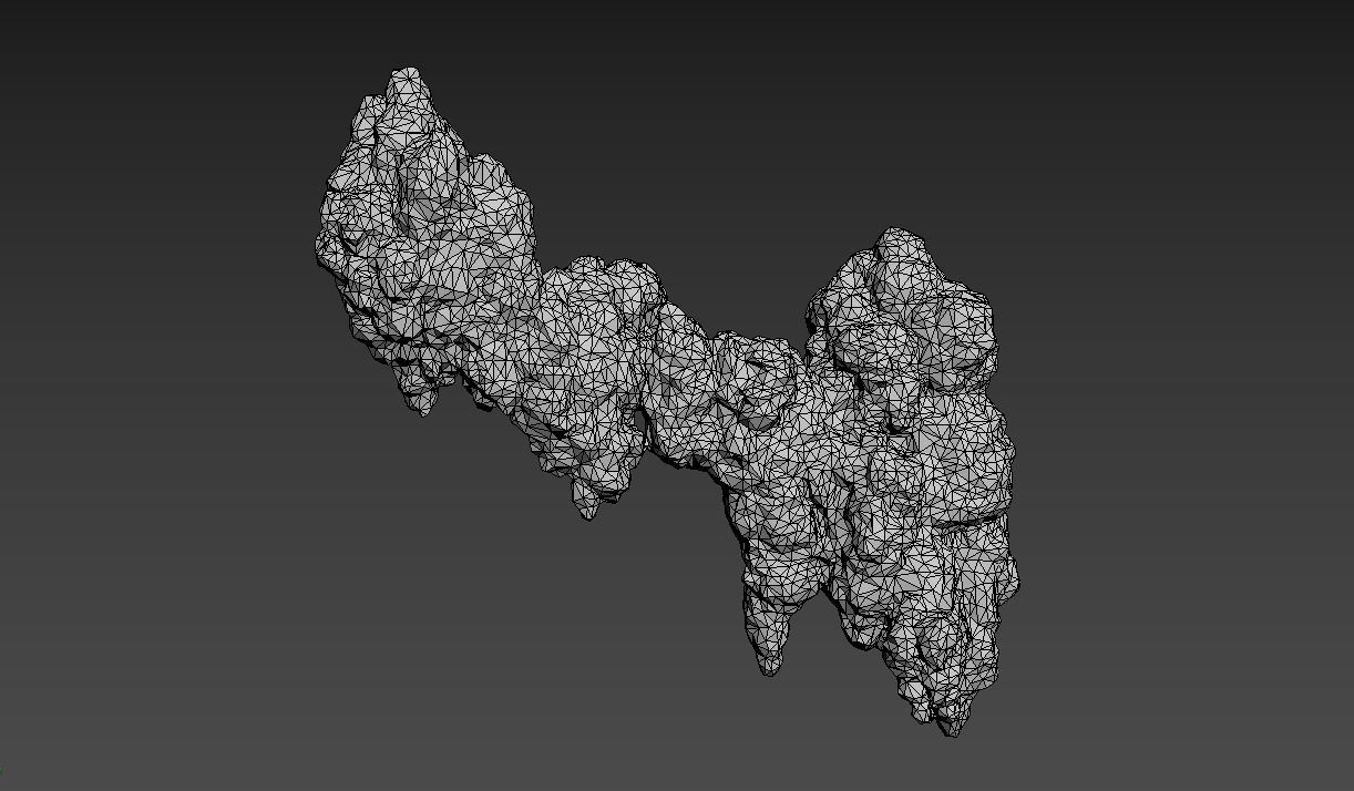 Low poly Stalactite Cave Rock Modular Pack 200215 Low-poly 3D model_31