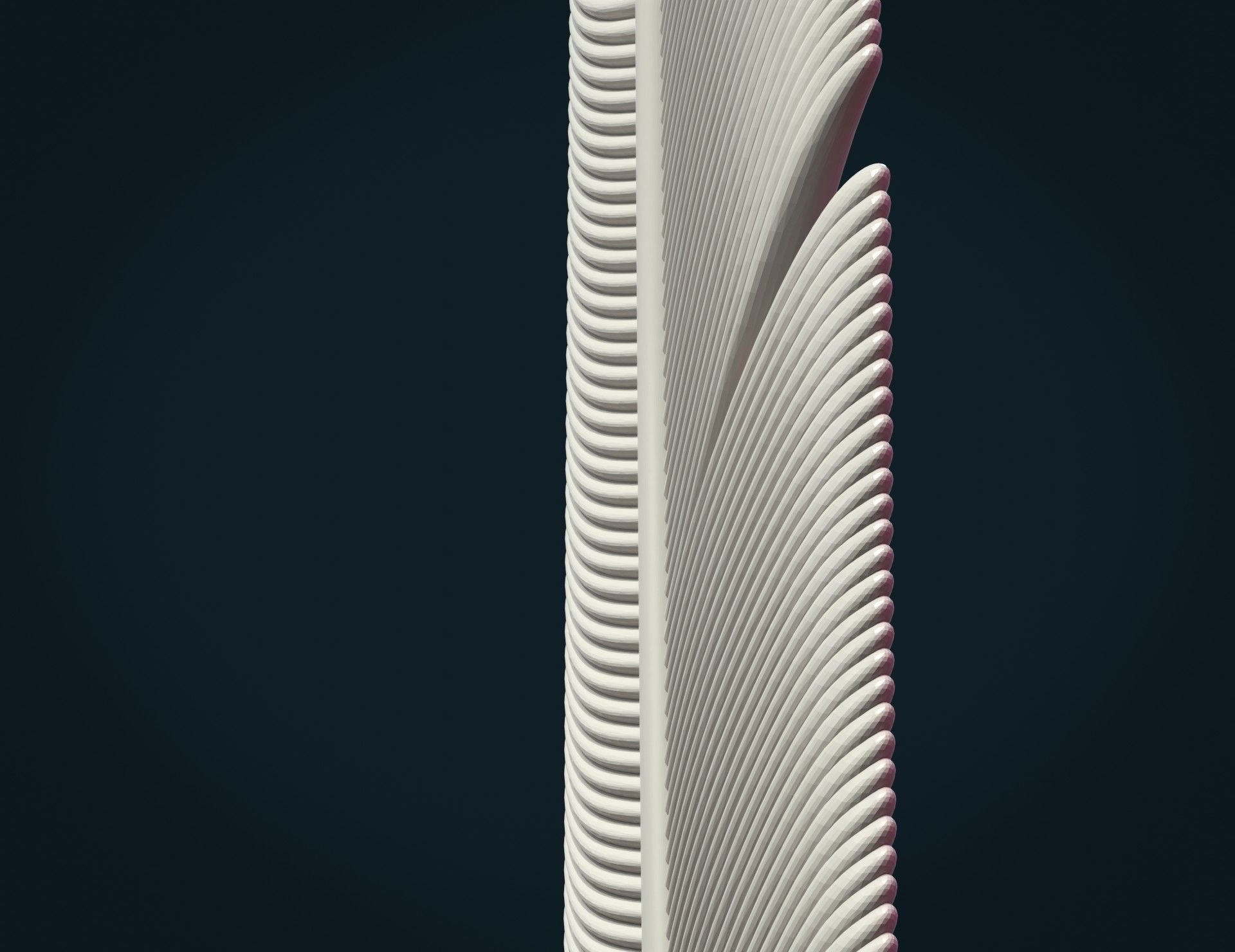 Printable Feather 3D print model_9