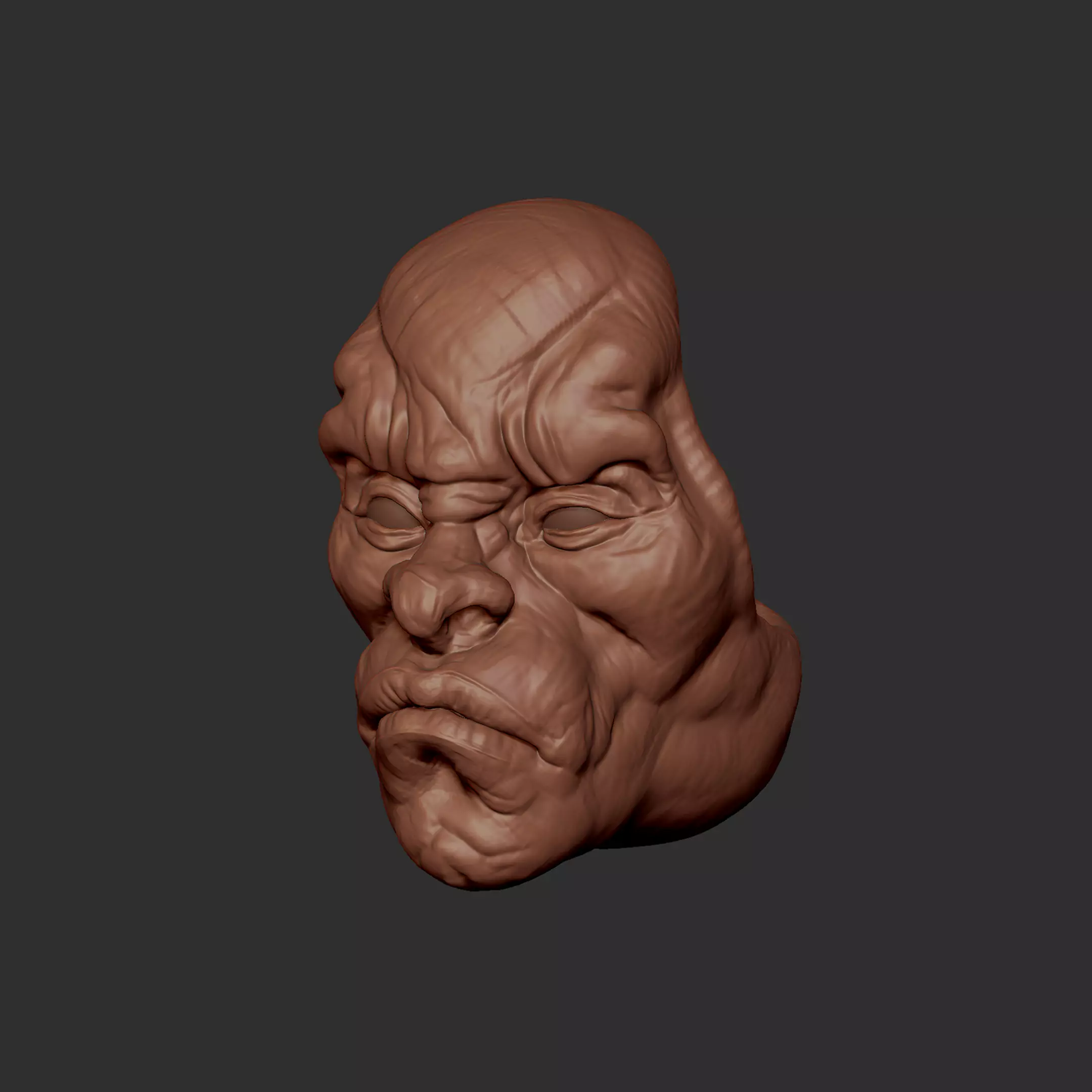 Face bowl 3D print model_0