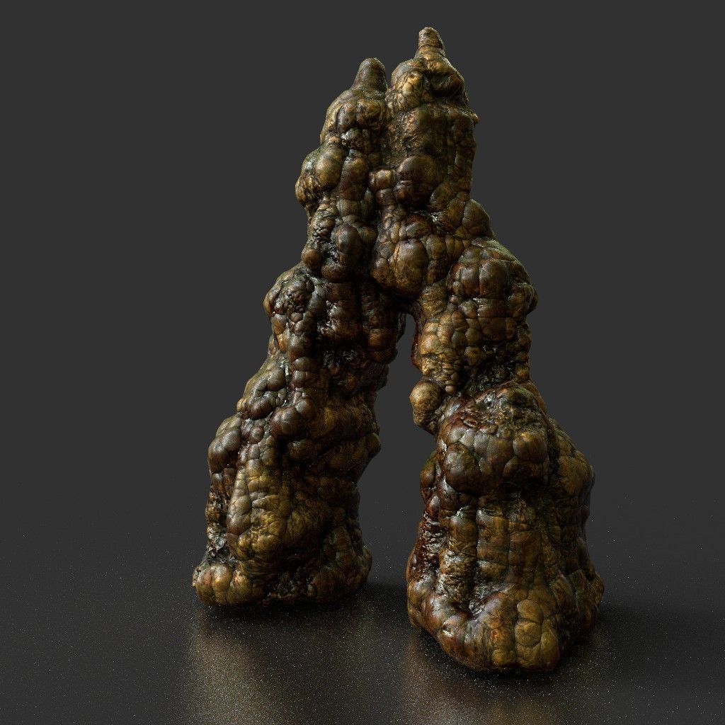 Low poly Stalactite Cave Modular Pack B 2020 Low-poly 3D model_18