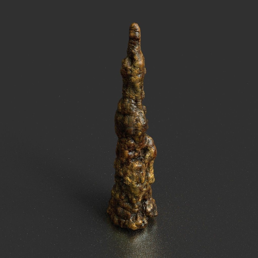 Low poly Stalactite Cave Modular Pack B 2020 Low-poly 3D model_9