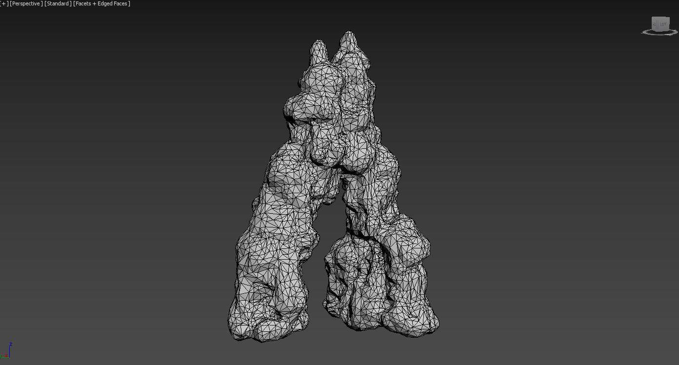 Low poly Stalactite Cave Modular Pack B 2020 Low-poly 3D model_19