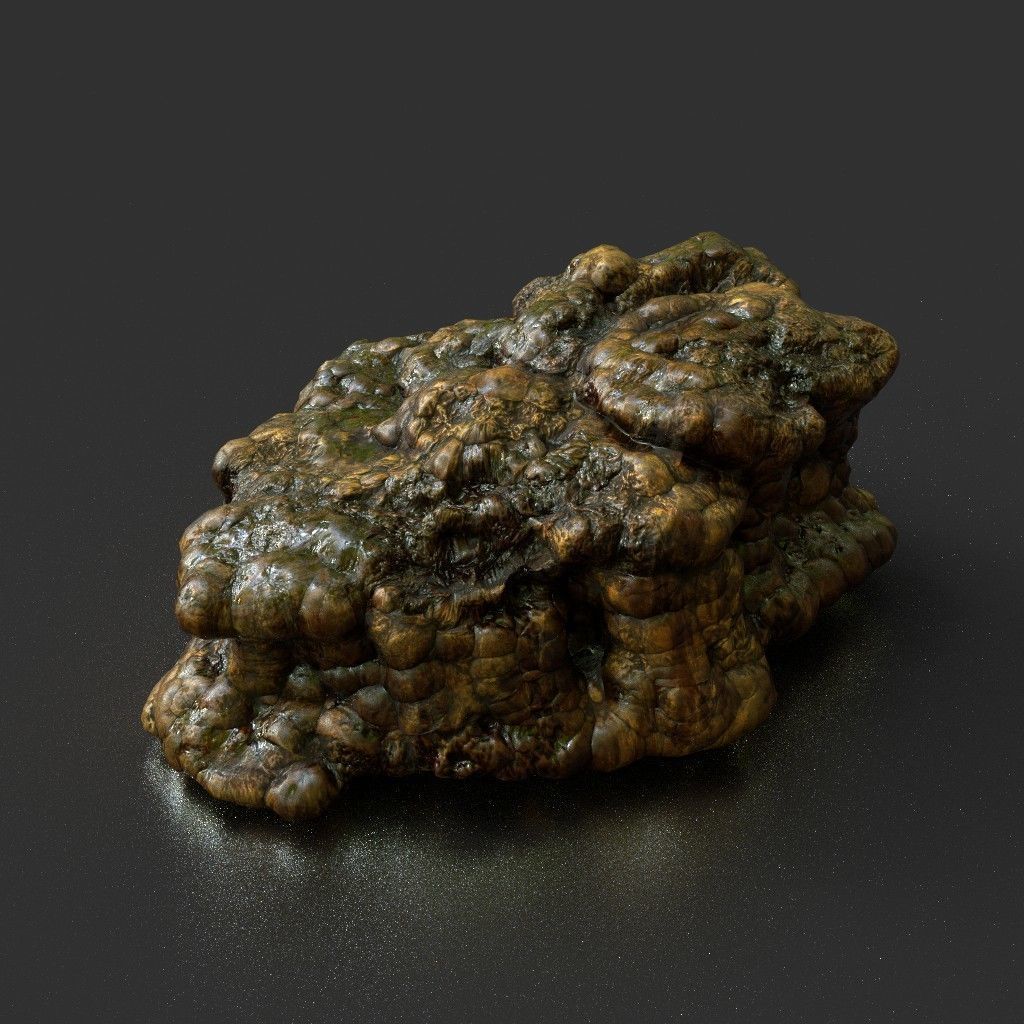 Low poly Stalactite Cave Modular Pack B 2020 Low-poly 3D model_20