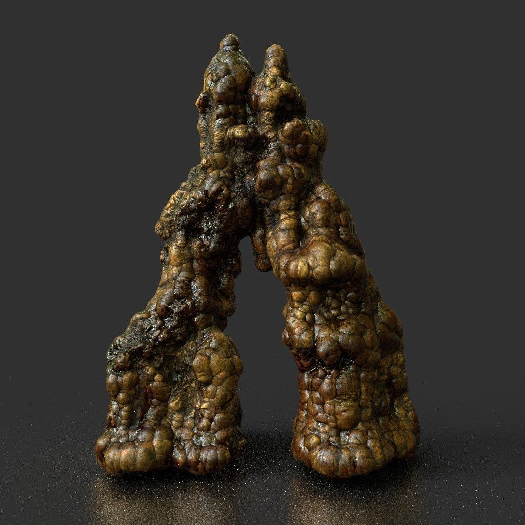 Low poly Stalactite Cave Modular Pack B 2020 Low-poly 3D model_17