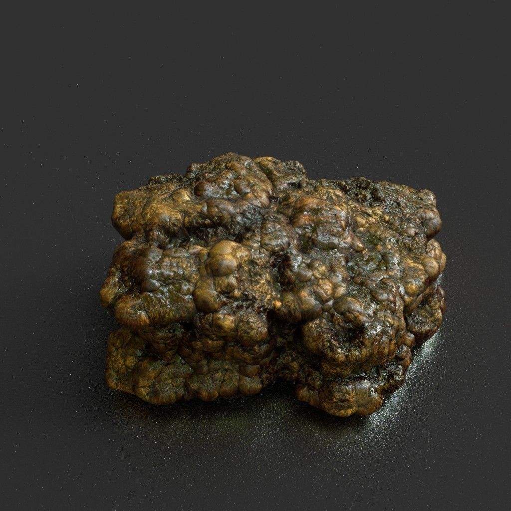 Low poly Stalactite Cave Modular Pack B 2020 Low-poly 3D model_21