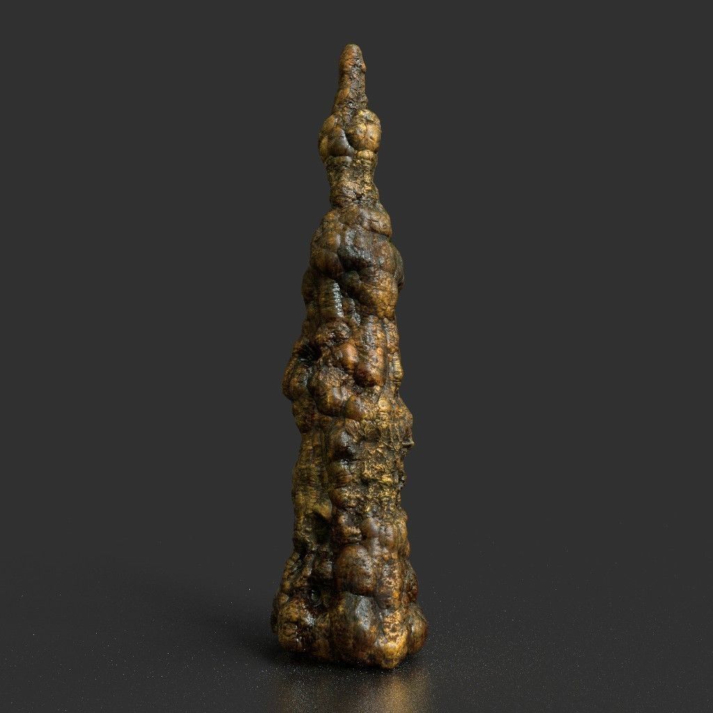 Low poly Stalactite Cave Modular Pack B 2020 Low-poly 3D model_8