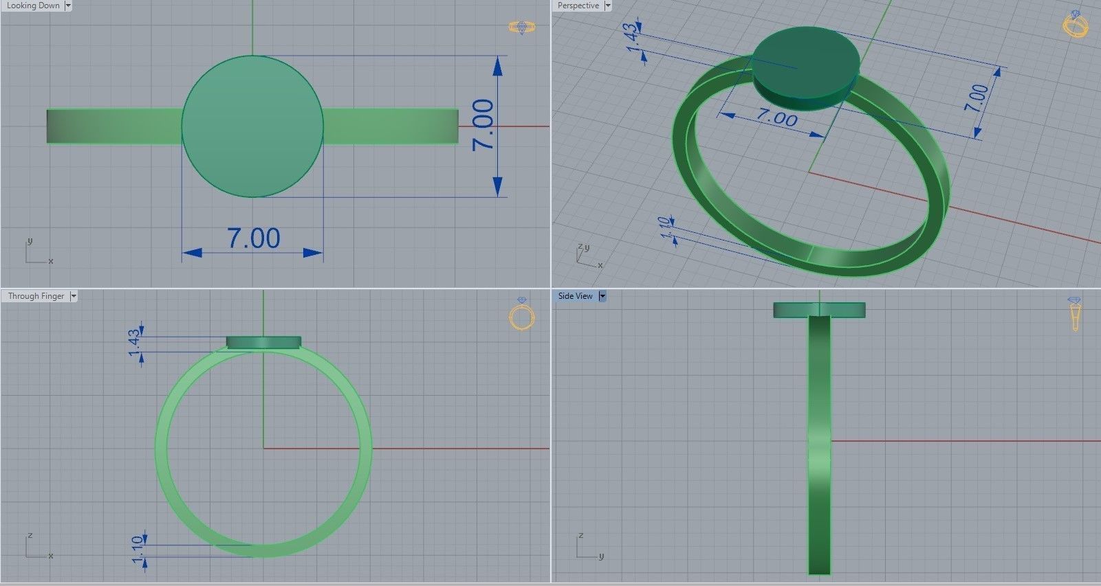 M 1498005 ring 3D print model_11