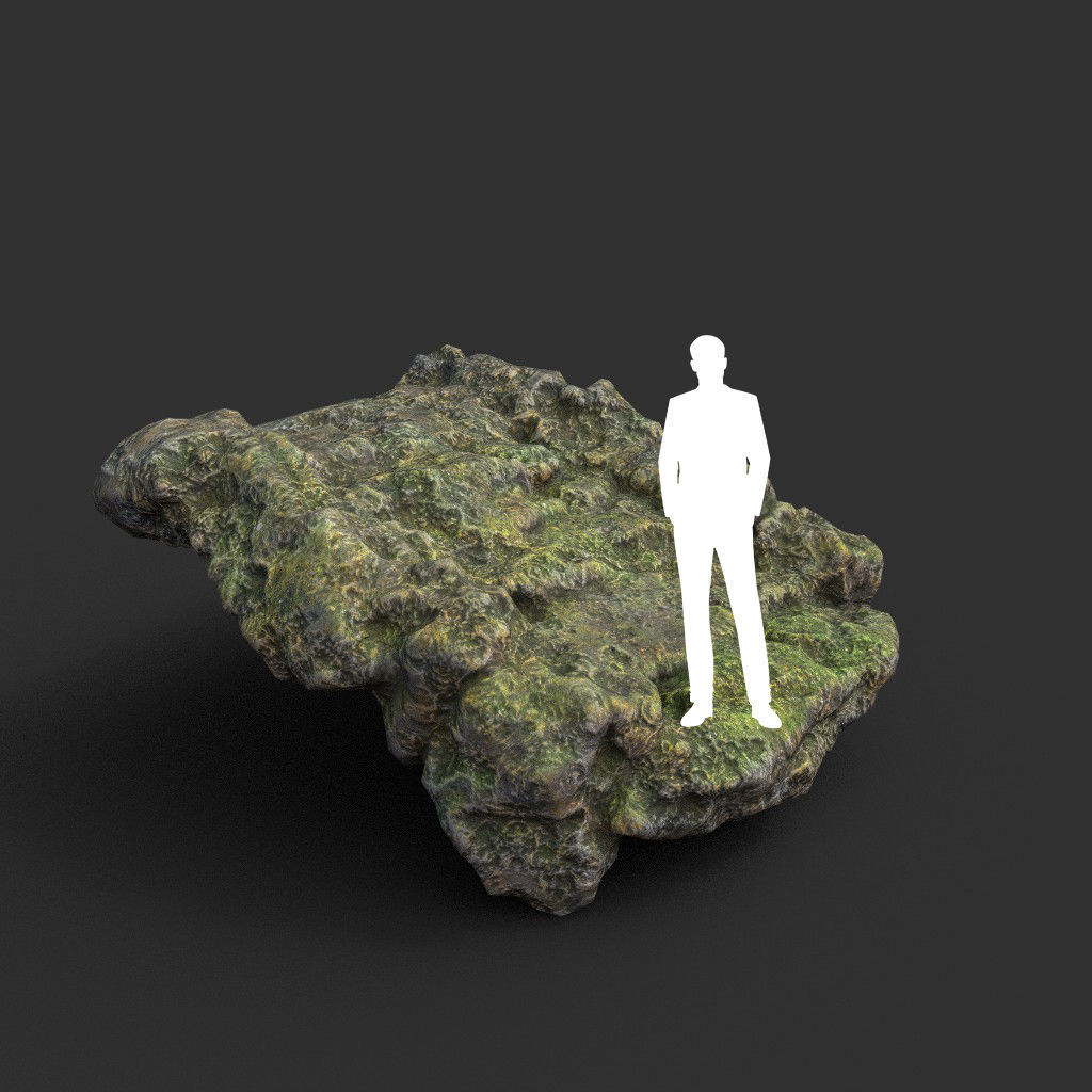 Low poly Fantasy Formation Rock Pack A 200213 Low-poly 3D model_20