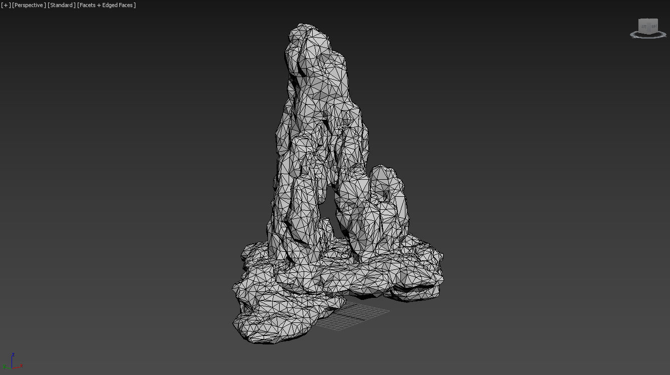 Low poly Fantasy Formation Rock Pack A 200213 Low-poly 3D model_13