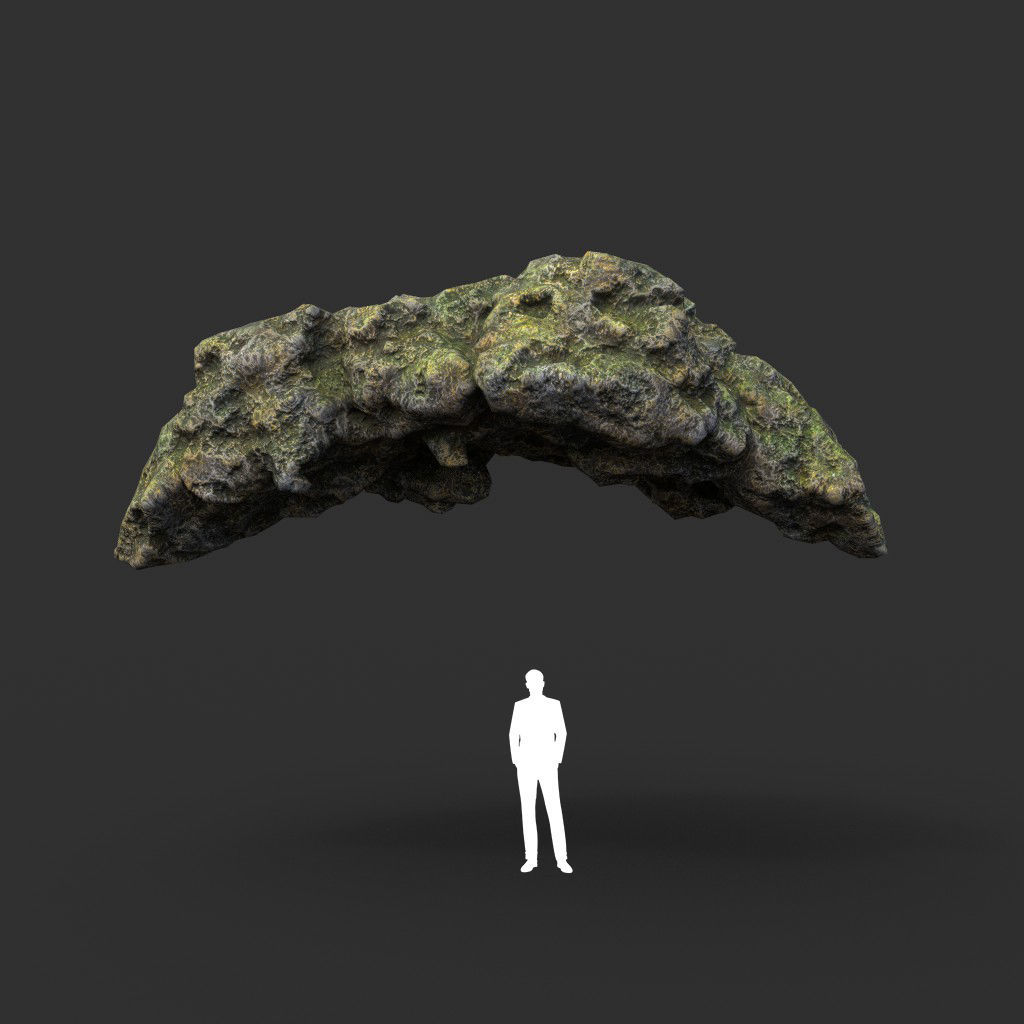 Low poly Fantasy Formation Rock Pack A 200213 Low-poly 3D model_29