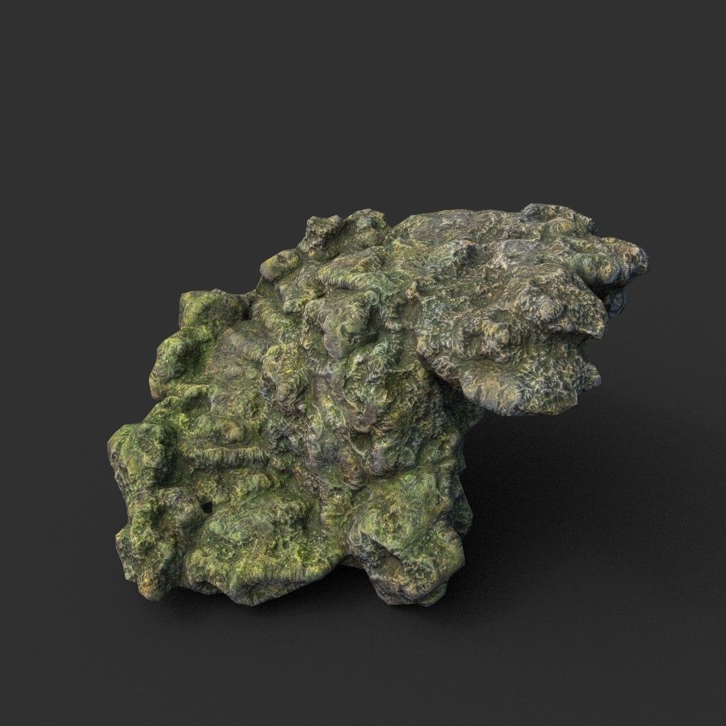 Low poly Fantasy Formation Rock Pack A 200213 Low-poly 3D model_18