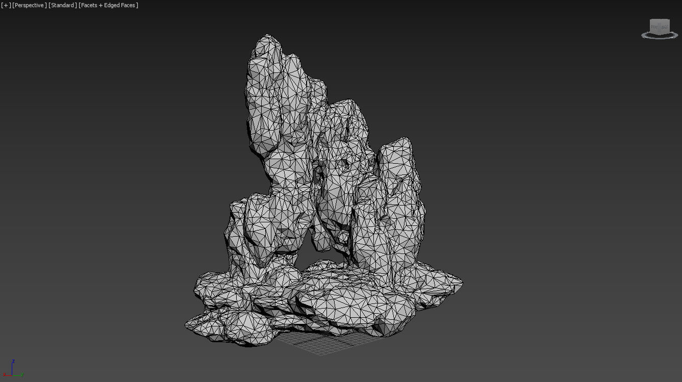 Low poly Fantasy Formation Rock Pack A 200213 Low-poly 3D model_4