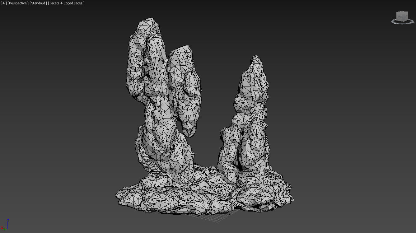 Low poly Fantasy Formation Rock Pack A 200213 Low-poly 3D model_7