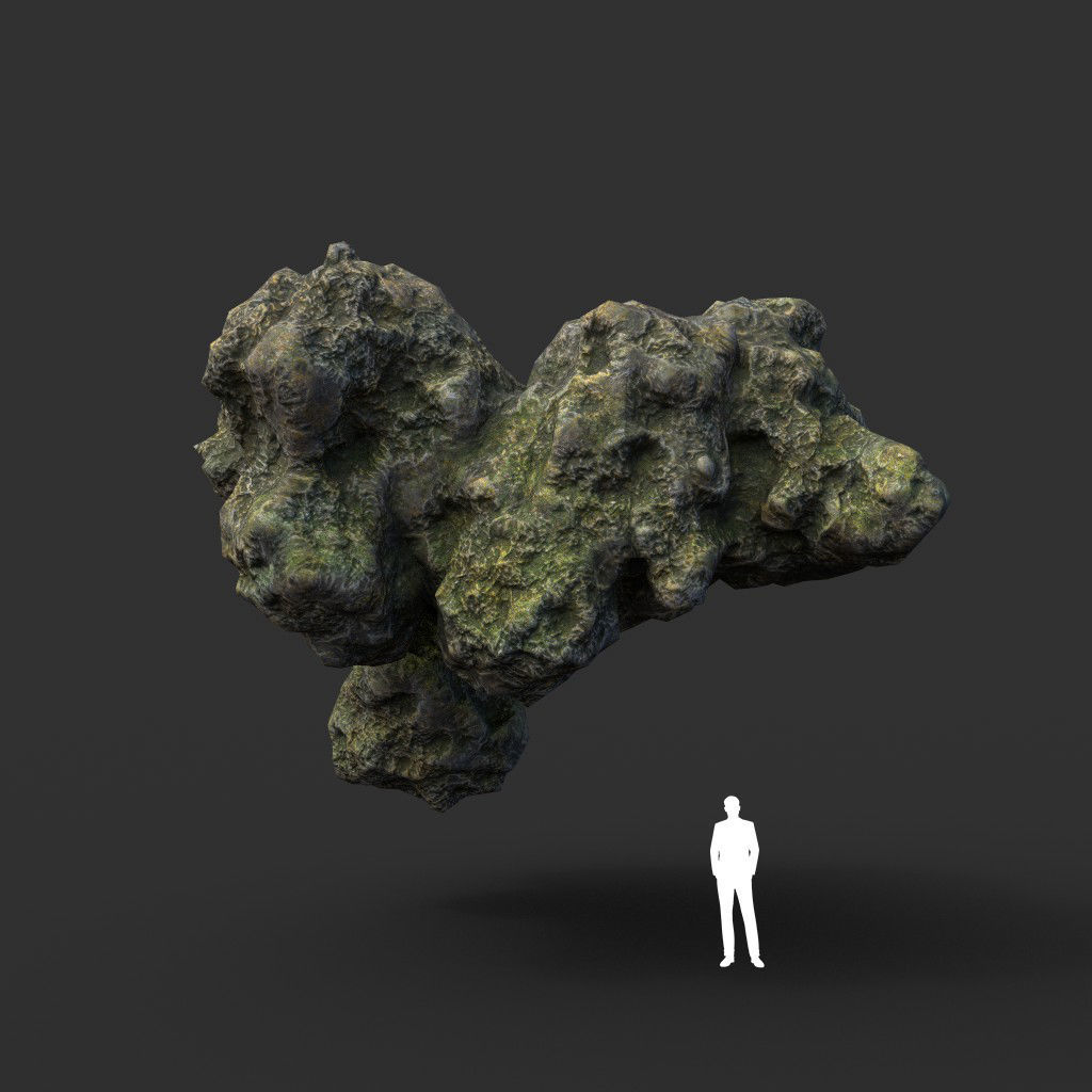 Low poly Fantasy Formation Rock Pack A 200213 Low-poly 3D model_26