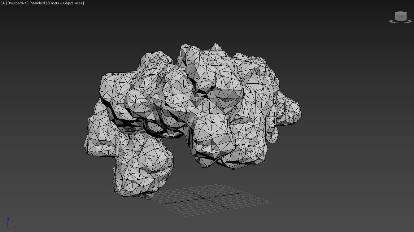Low poly Fantasy Formation Rock Pack A 200213 Low-poly 3D model_28