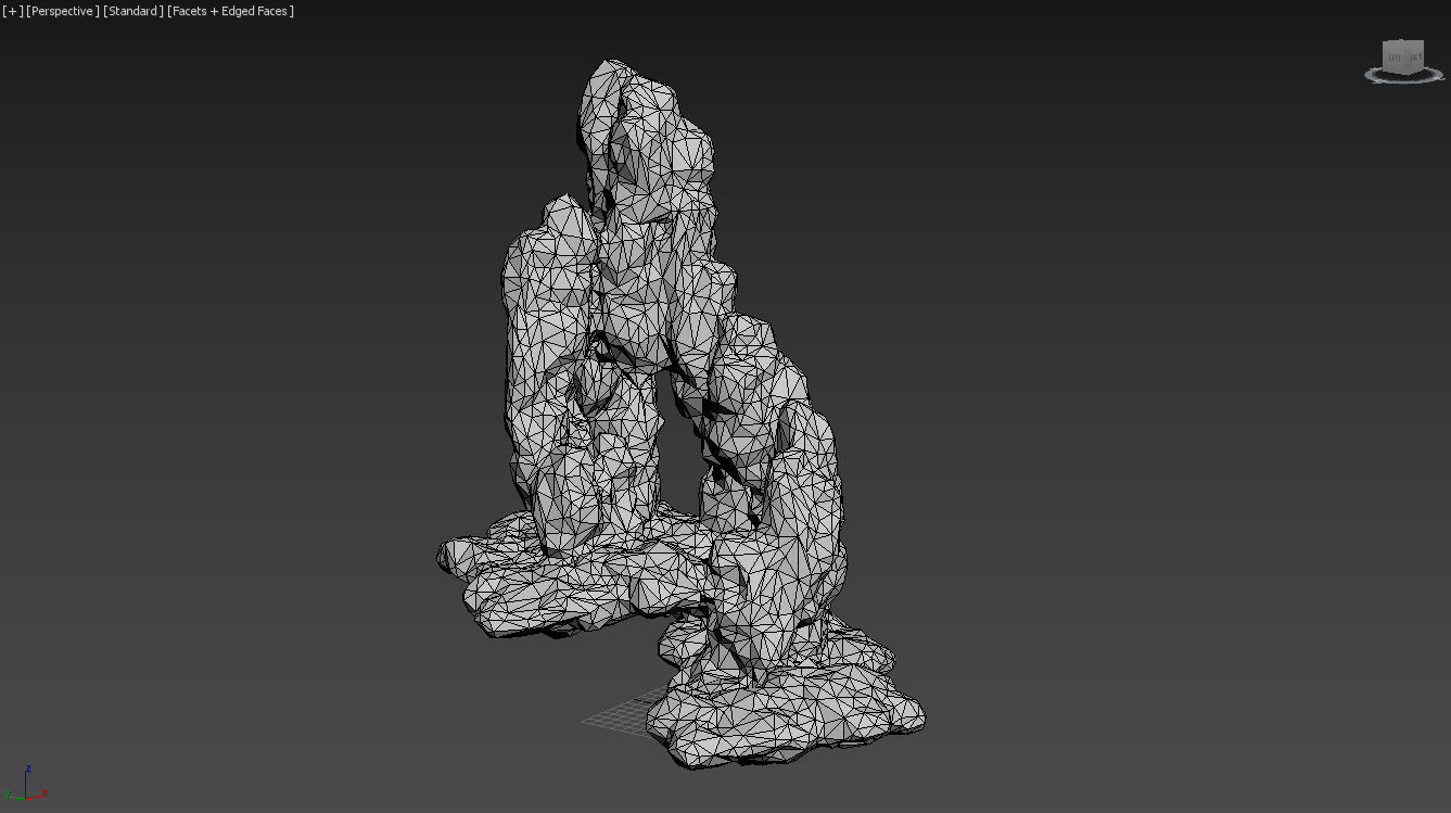 Low poly Fantasy Formation Rock Pack A 200213 Low-poly 3D model_10
