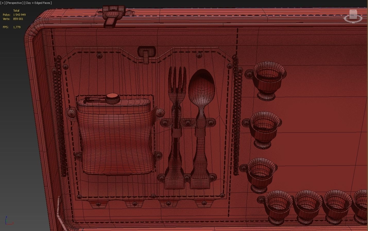 Hunter picnic set 3D model_6