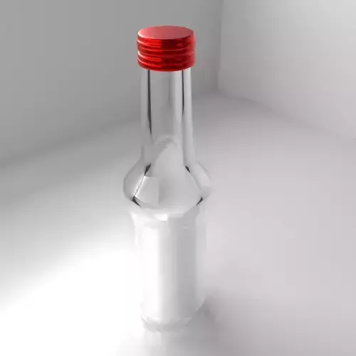 Glass Bottle 18 Red Cap