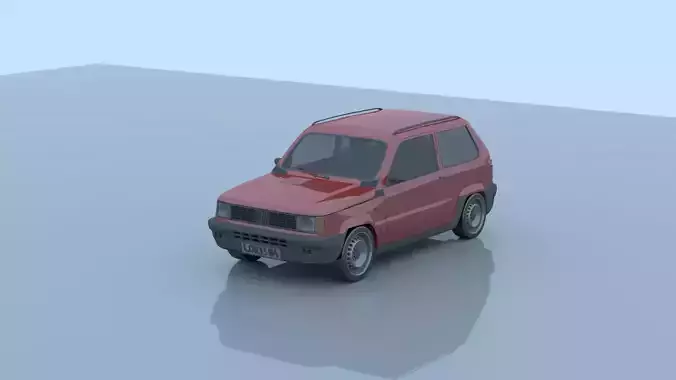 Fiat Panda 1990 3D Model