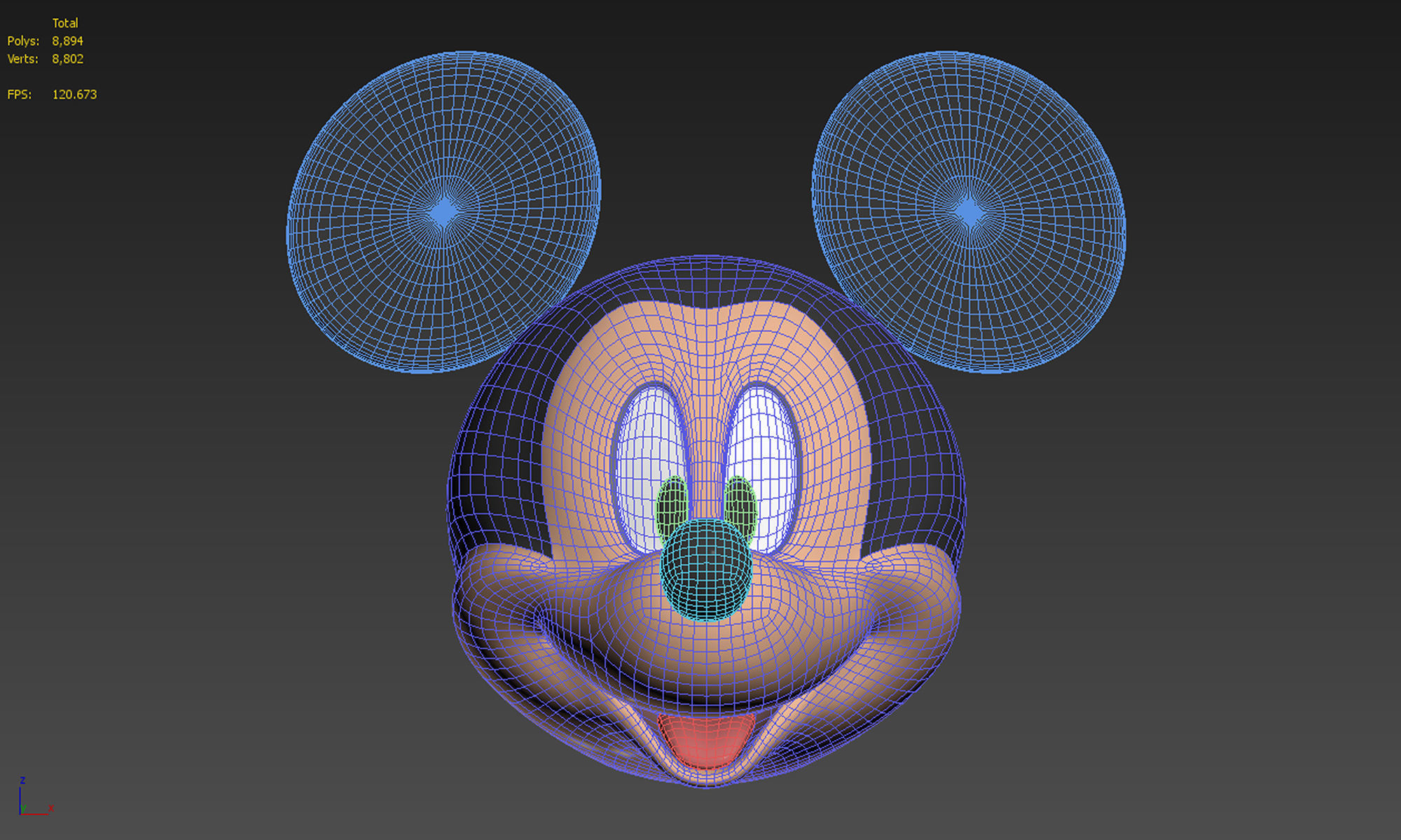 Mickey Mouse Head 3D model_10