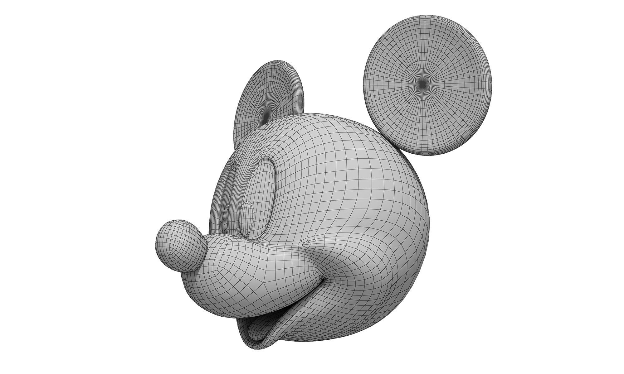 Mickey Mouse Head 3D model_4
