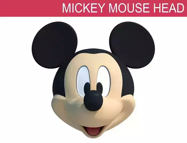 Mickey Mouse Head 3D model
