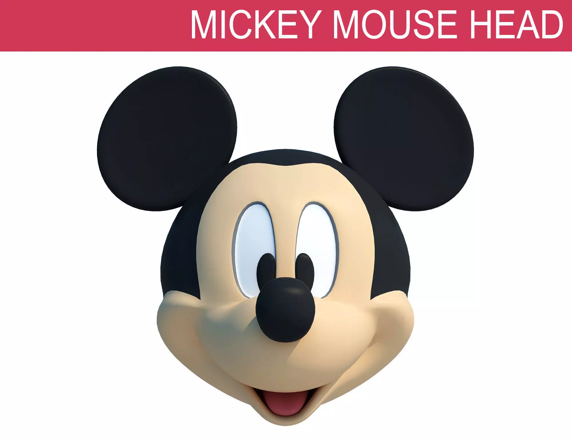 Mickey Mouse Head 3D model_0