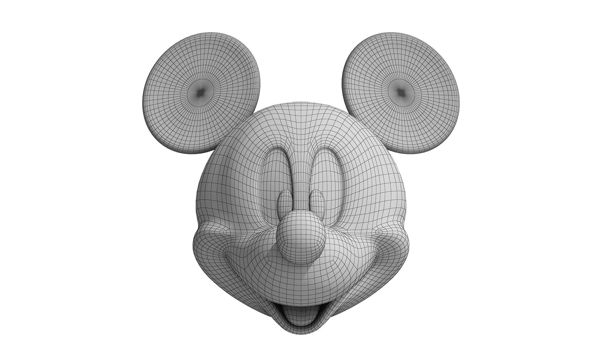 Mickey Mouse Head 3D model_2