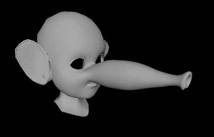 Bal Ganesha Low-poly 3D model_2