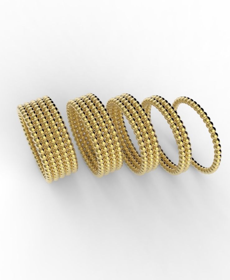 balls rings 3D print model_2
